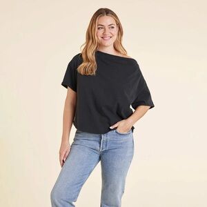 Never worn. Brand new XS nuuds off the shoulder tee in black